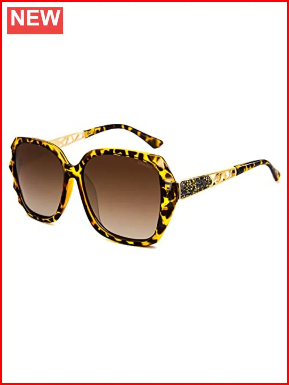 Polarized Oversized Sunglasses UV400 Protection Women Ladies Shades